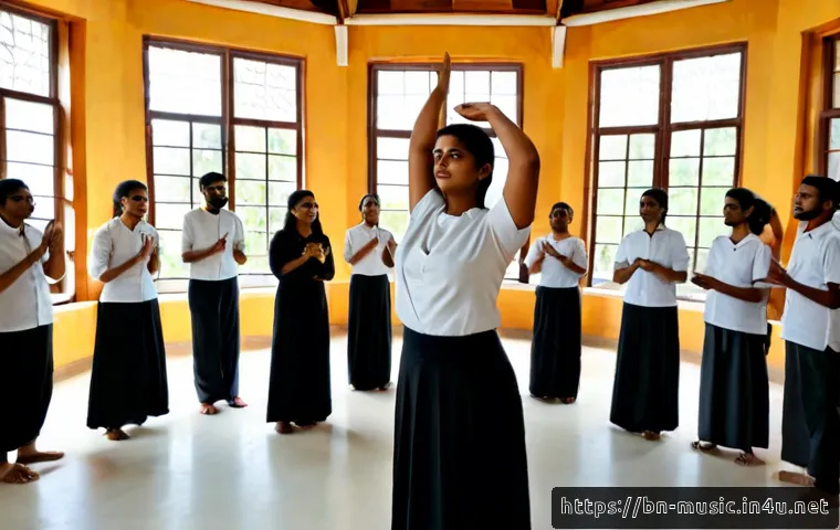 합창 발성법 - Photorealistic South Asian community choir rehearsal in a bright acoustic studio, diverse Bengali ad...